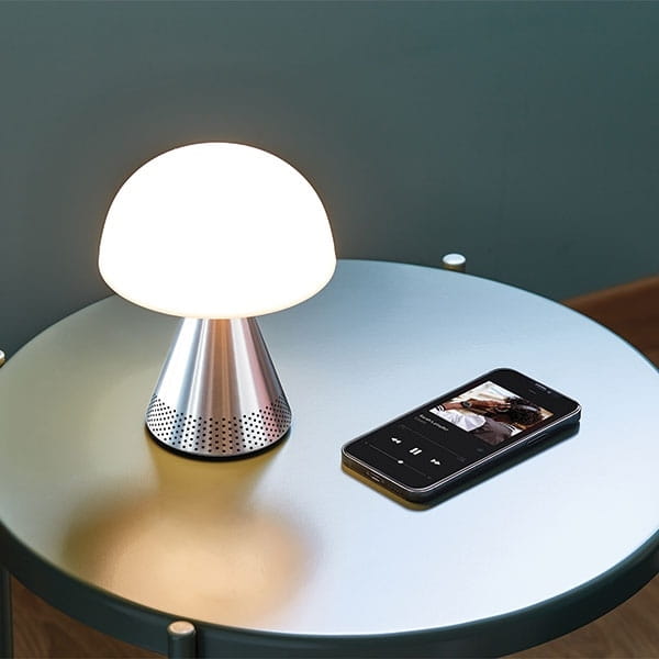 lampa z głośnikiem, Lexon Mina, naturalhomedecor