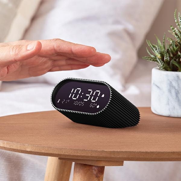 budzik z termometrem Ray Clock Lexon, sklep natural home decor