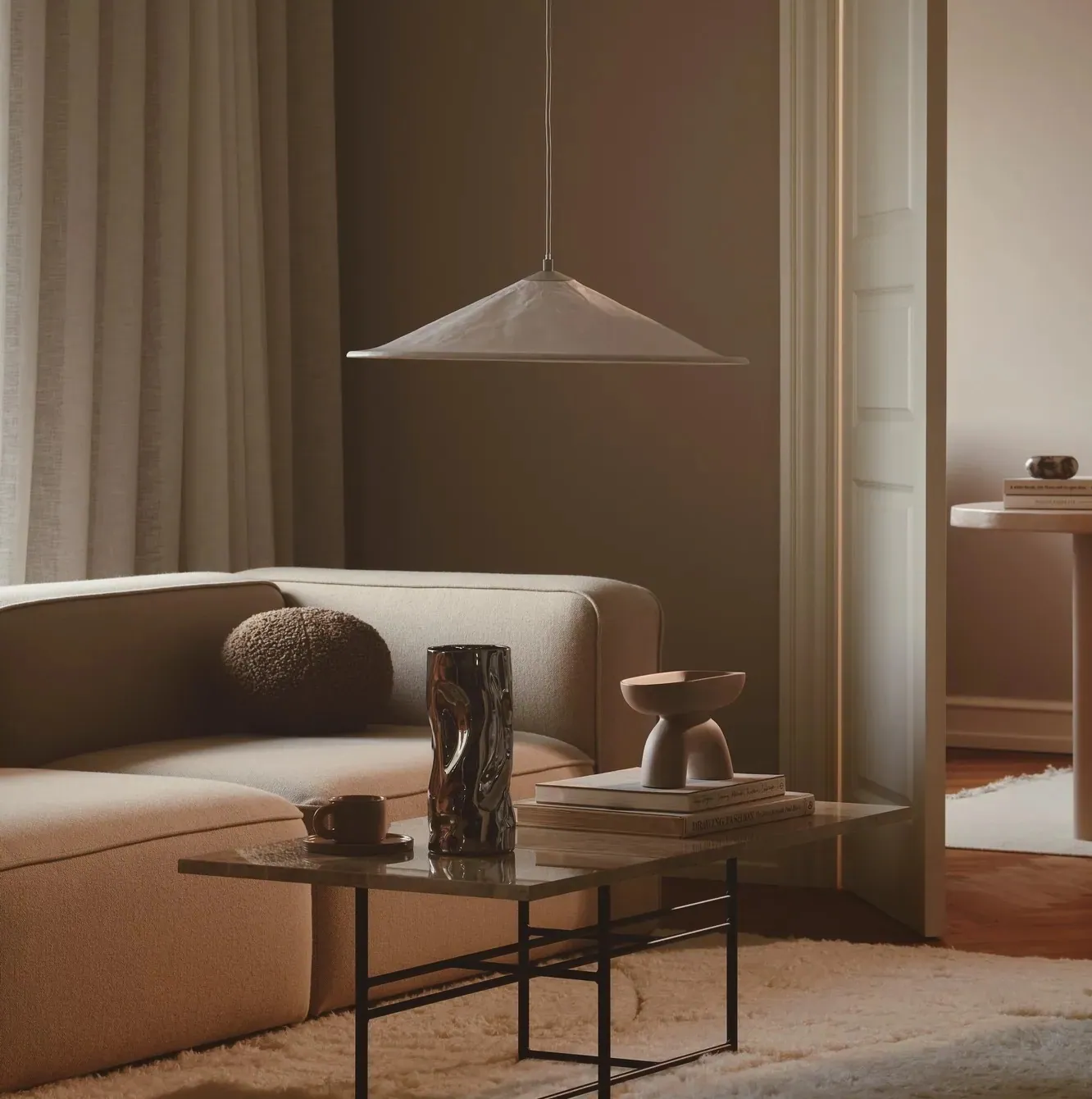 Lampa wisząca płaska Hill Dftp Nordlux Natural Home Decor