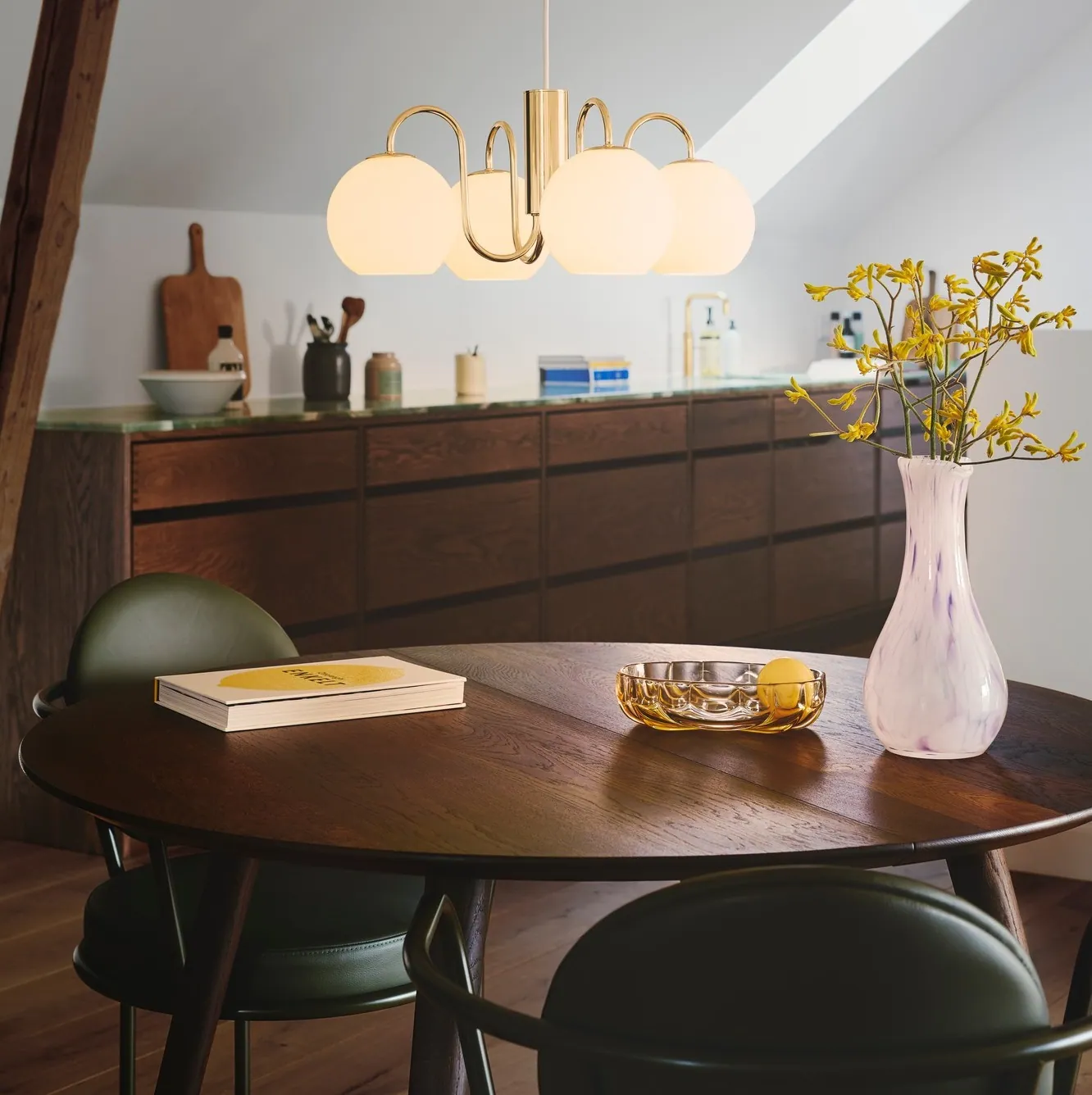 lampa wisząca szklana kula, Nordlux, Natural Home Decor