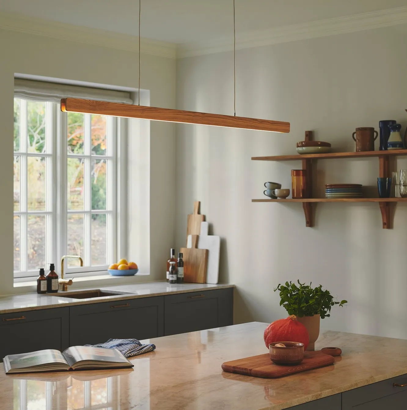 lampa podłużna wisząca, Nordlux, Natural Home Decor