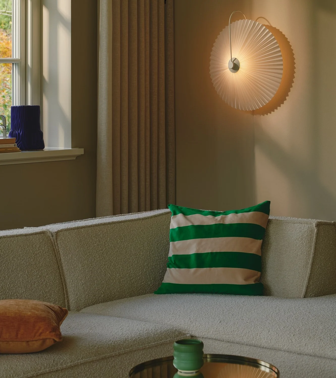 Kinkiet plisowany Nordlux Natural Home Decor