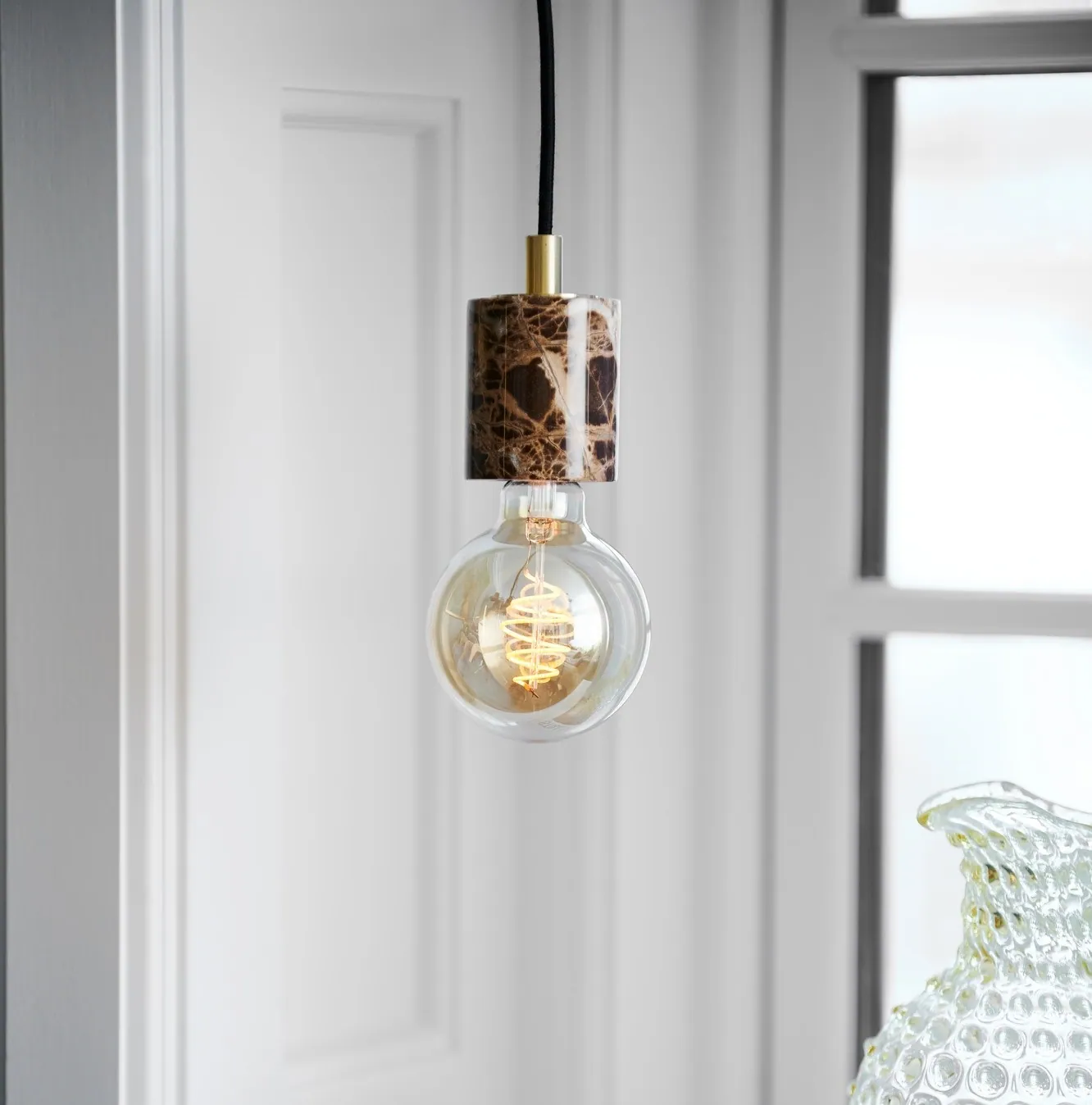 Marmurowa lampa, Nordlux Natural Home Decor