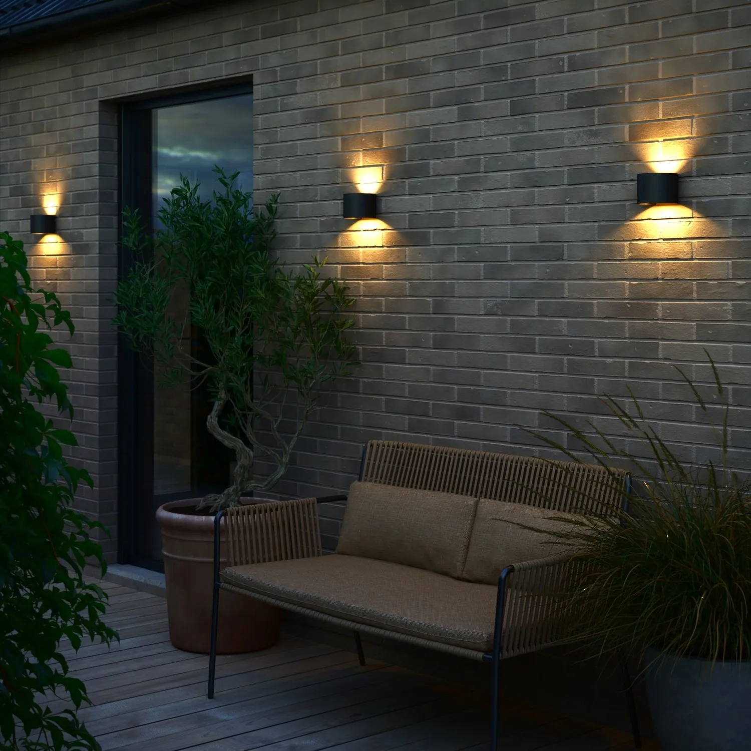 Lampa elewacyjna góra dół, Nordlux Natural Home Decor