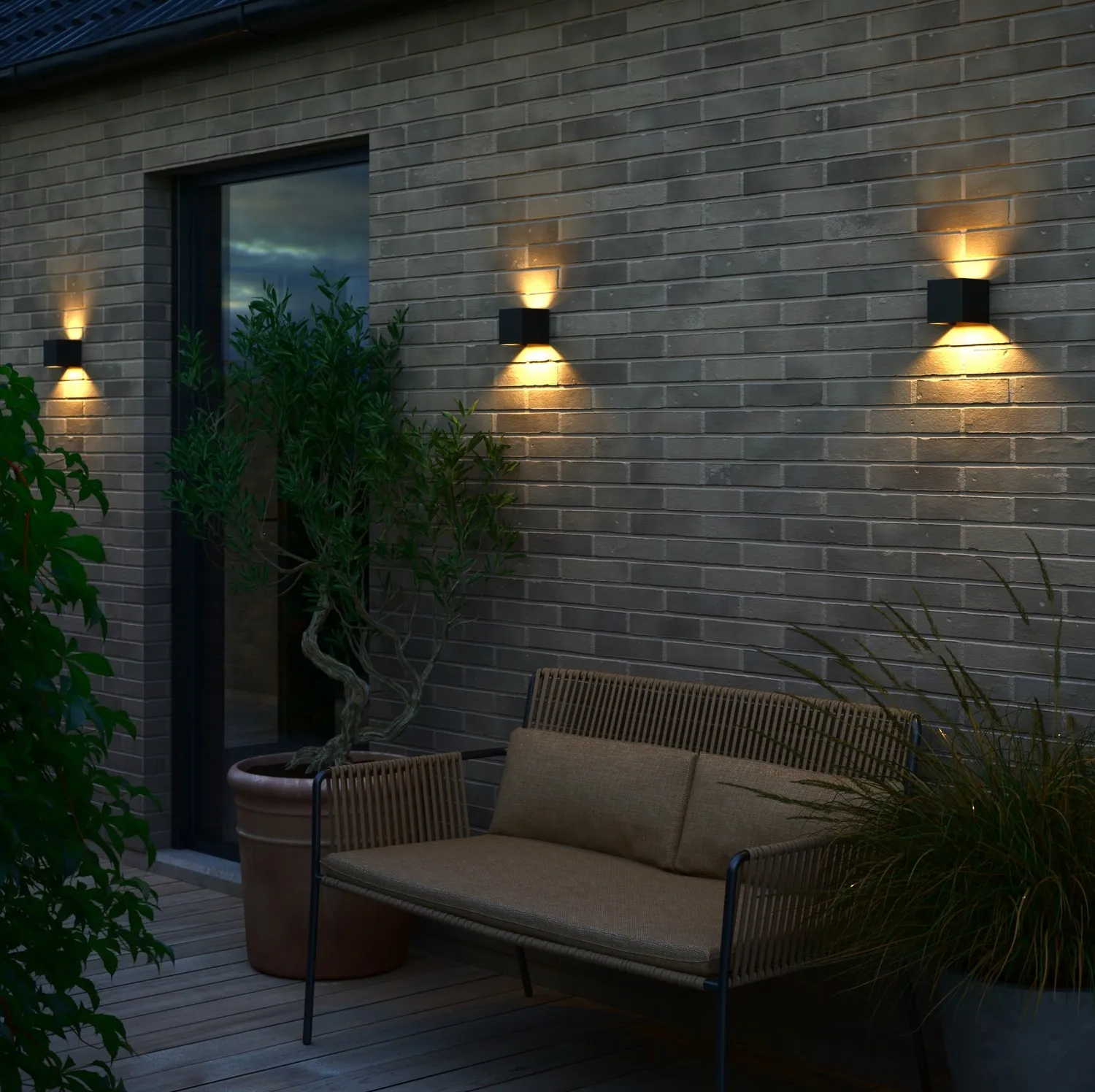 Lampa elewacyjna góra dół, Nordlux Natural Home Decor