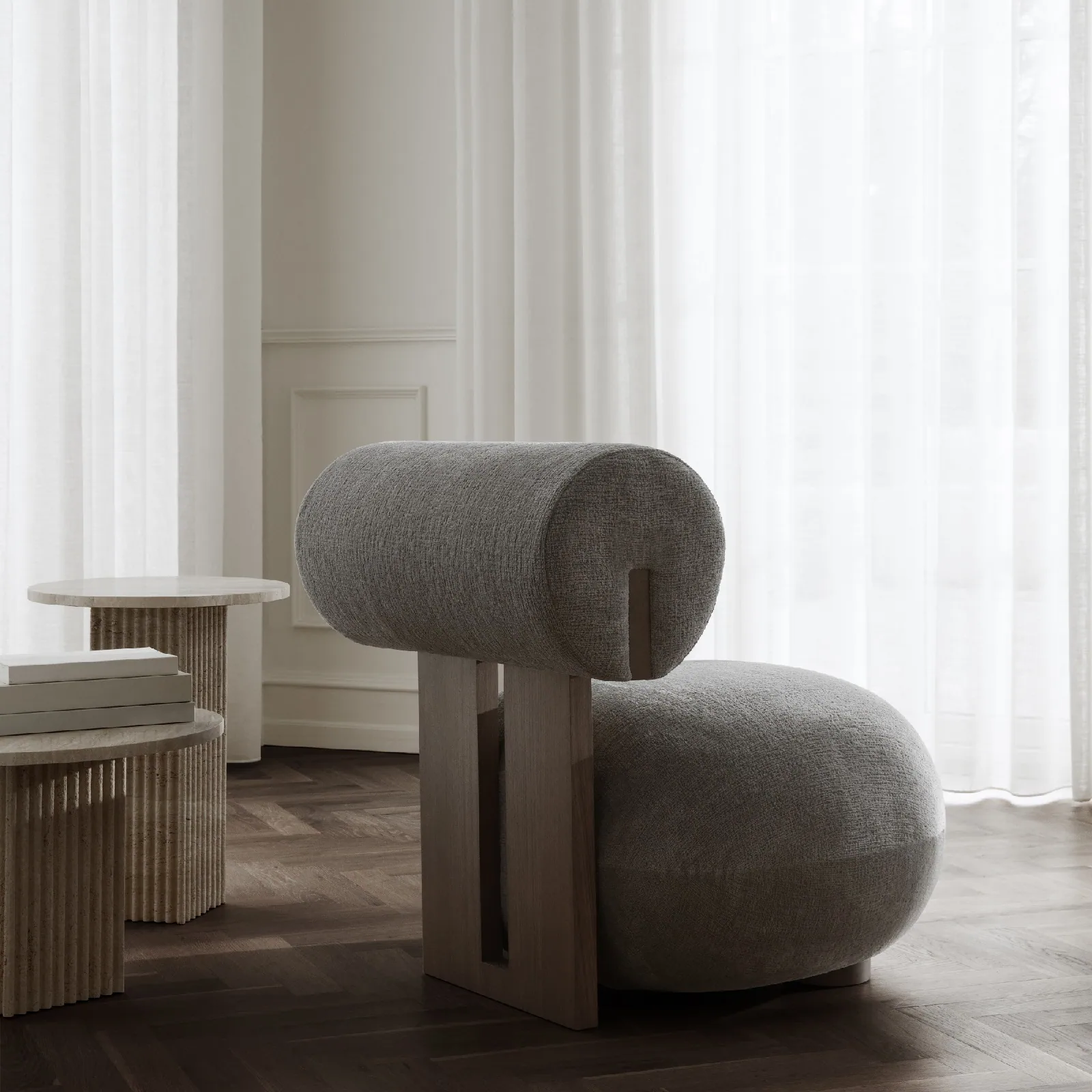 stolik boczny z trawertynu, Norr11 soho, naturalhomedecor