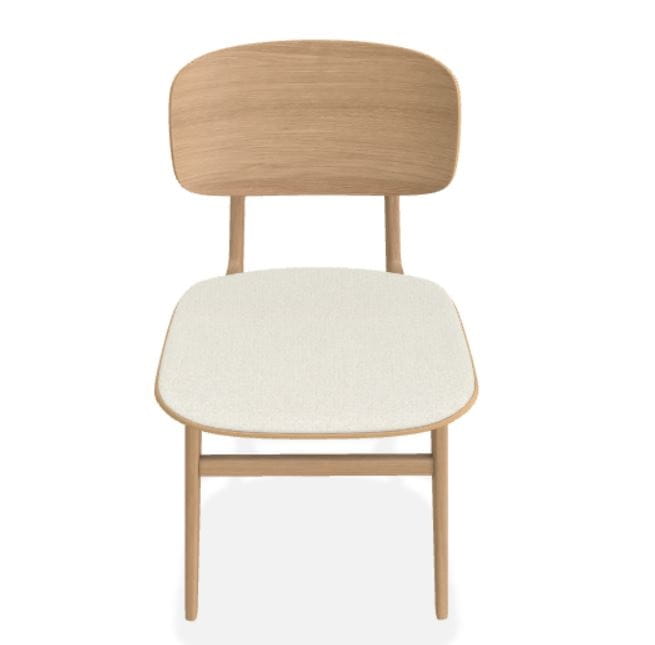 Krzesło drewniane tapicerowane skórzane NY11 Norr11 Natural Home Decor