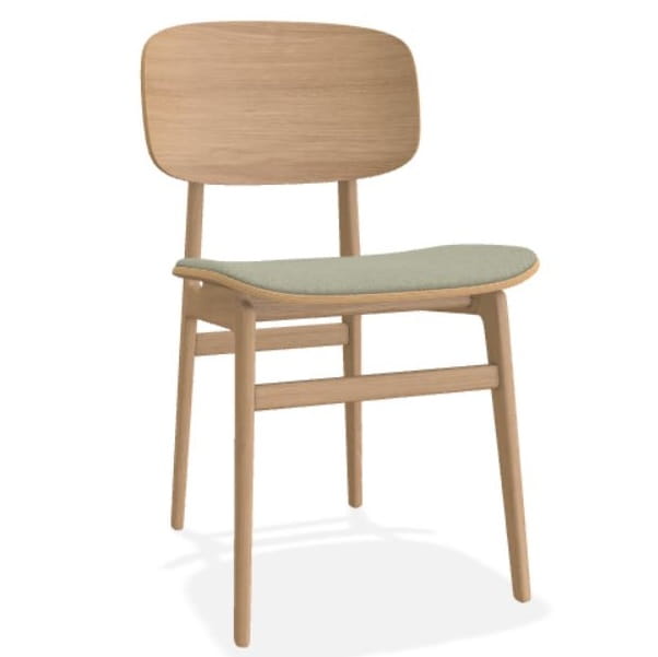 Krzesło drewniane tapicerowane skórzane NY11 Norr11 Natural Home Decor