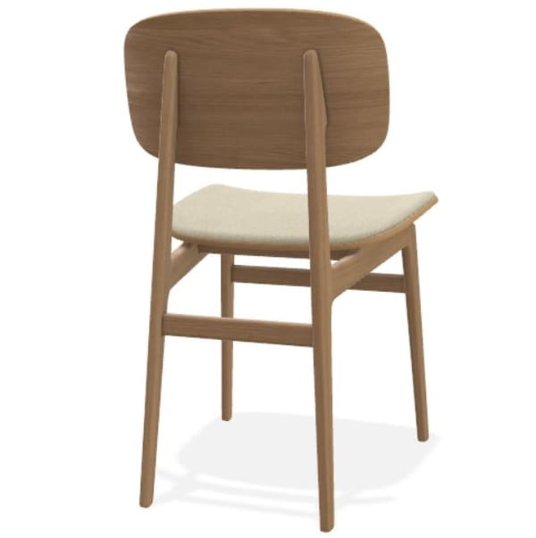 Krzesło drewniane tapicerowane skórzane NY11 Norr11 Natural Home Decor