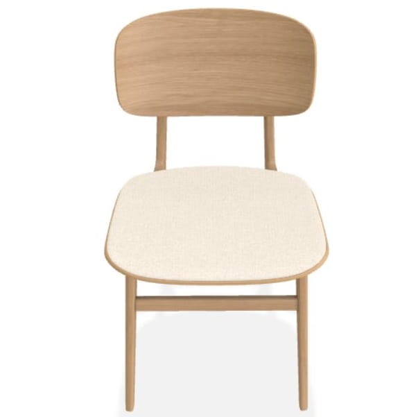 Krzesło drewniane tapicerowane skórzane NY11 Norr11 Natural Home Decor