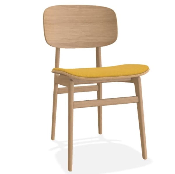 Krzesło drewniane tapicerowane skórzane NY11 Norr11 Natural Home Decor