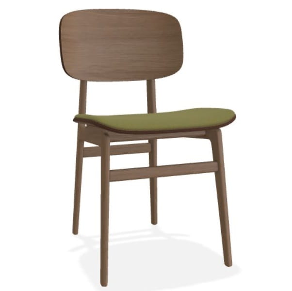 Krzesło drewniane tapicerowane skórzane NY11 Norr11 Natural Home Decor