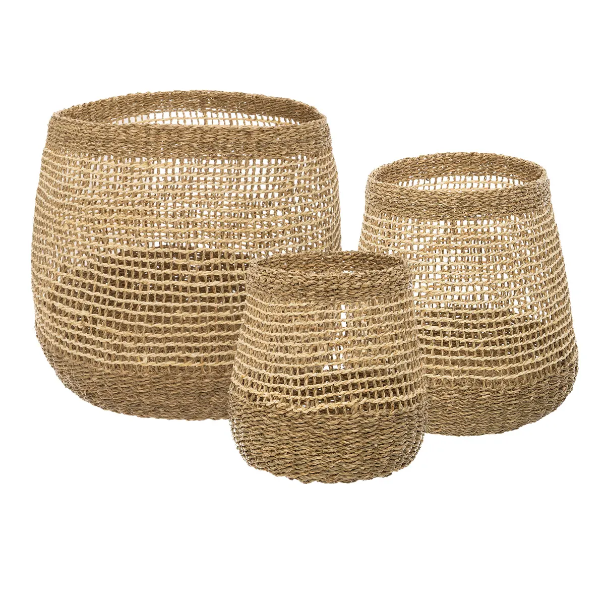 koszyki z trawy morskiej, Natural Home Decor