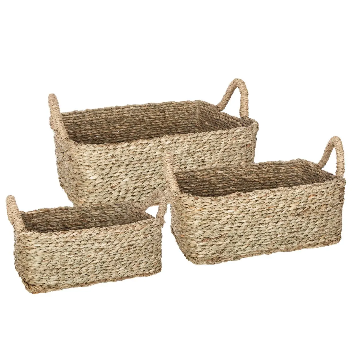 kosze z trawy morskiej, Natural Home Decor