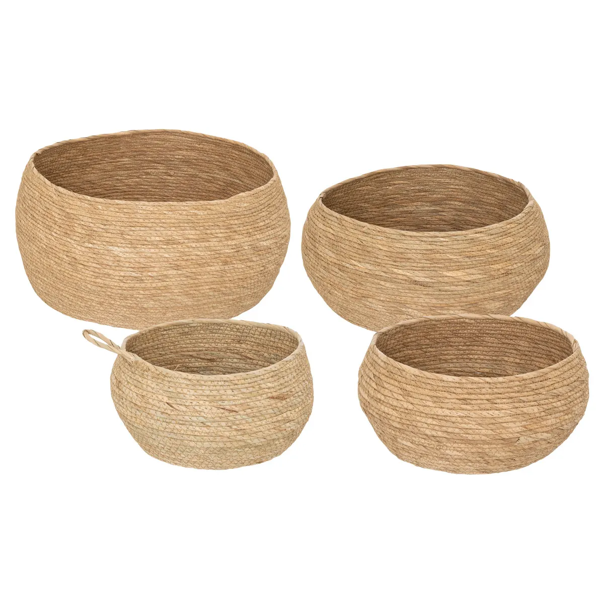 koszyki z trawy sitowia, Natural Home Decor