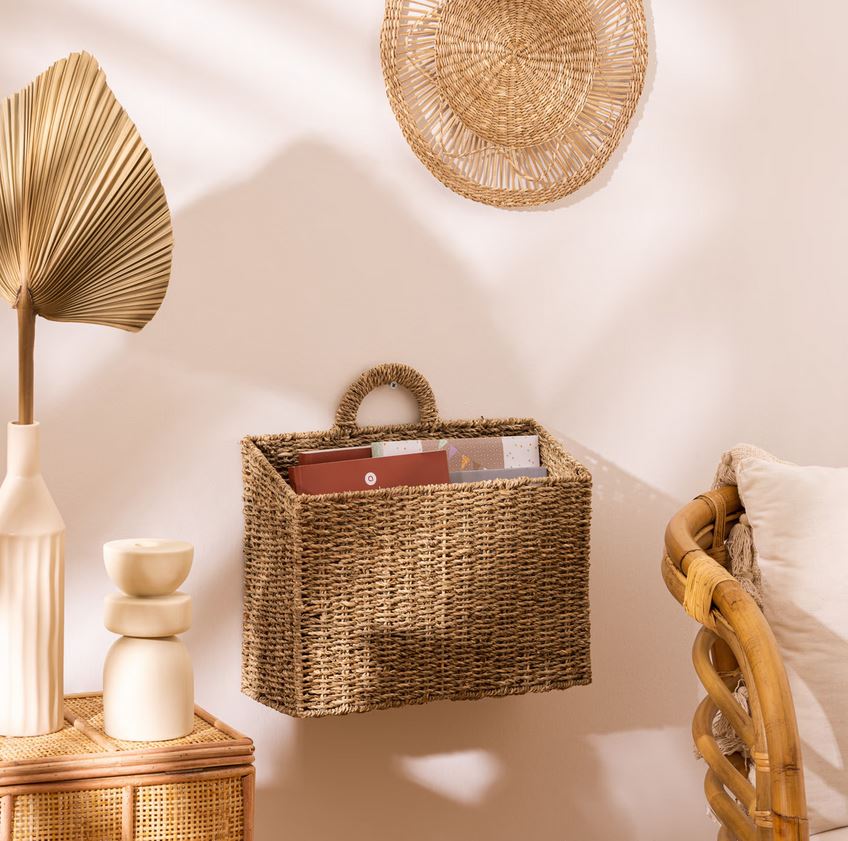 Kosze wiszące, gazetnik na ścianę, Natural Home Decor