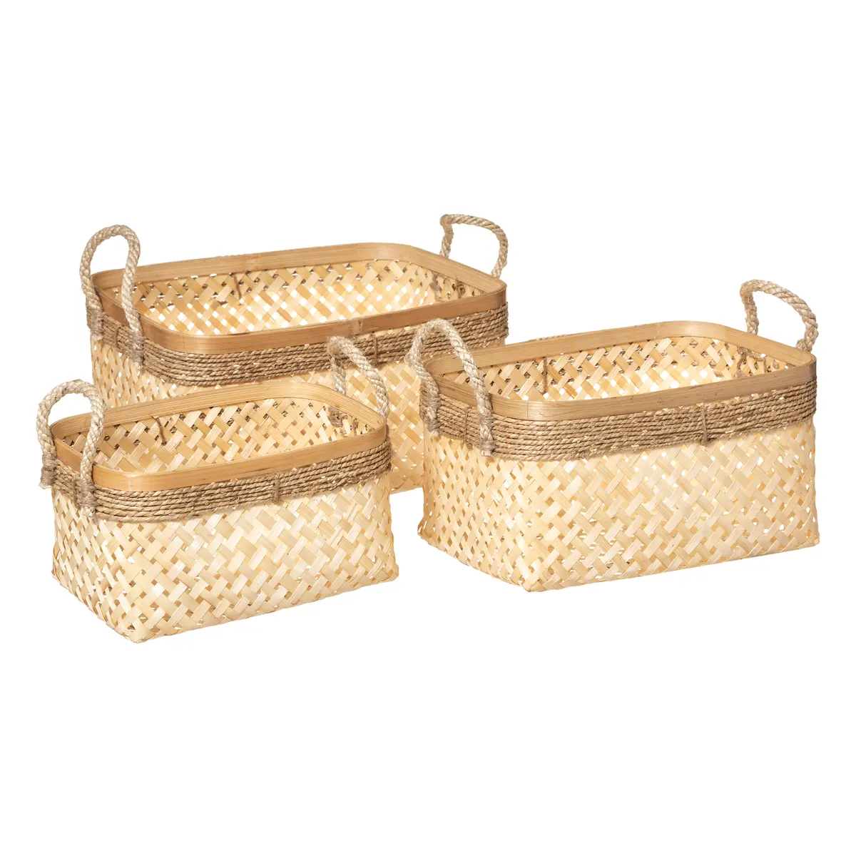 kosze bambusowe Atmosphera, Natural Home Decor