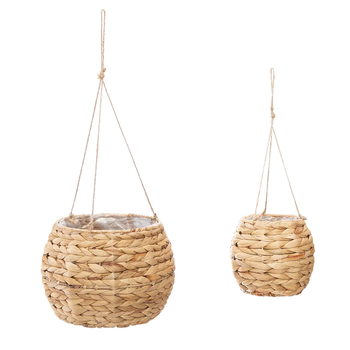doniczki wiszące plecione, Natural Home Decor