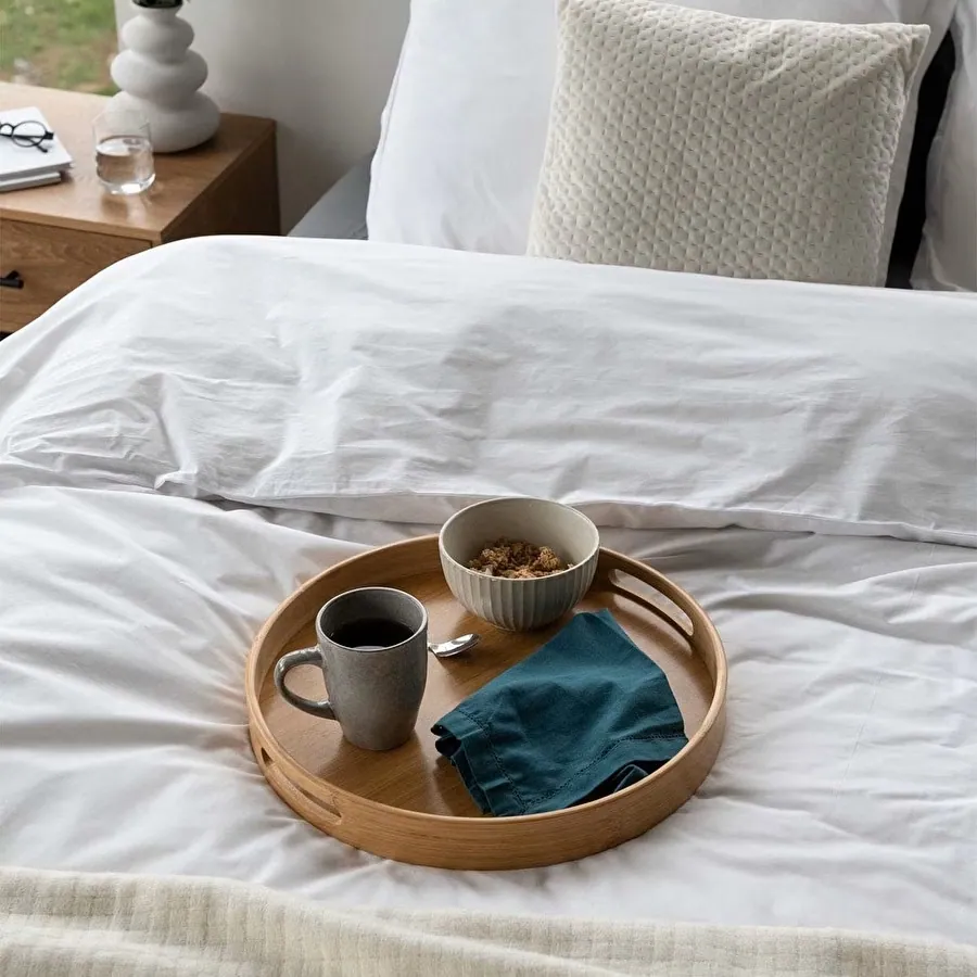 Taca bambusowa okrągła, Natural Home Decor