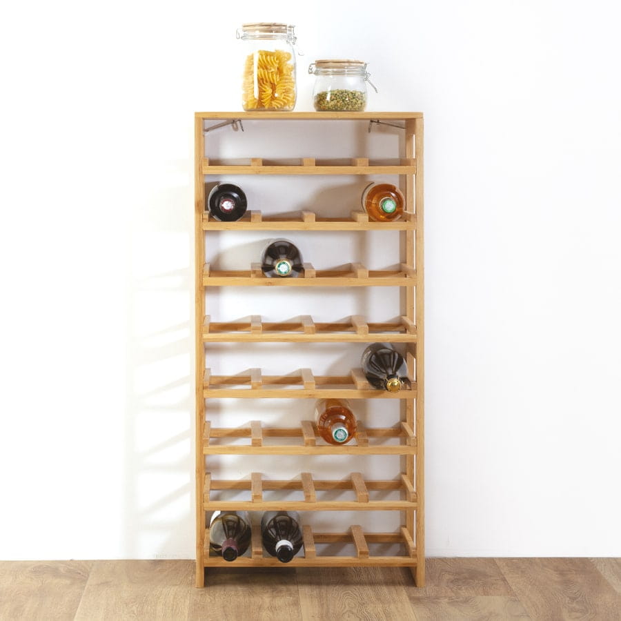 stojak na wino bambusowy, sklep internetowy Natural Home Decor