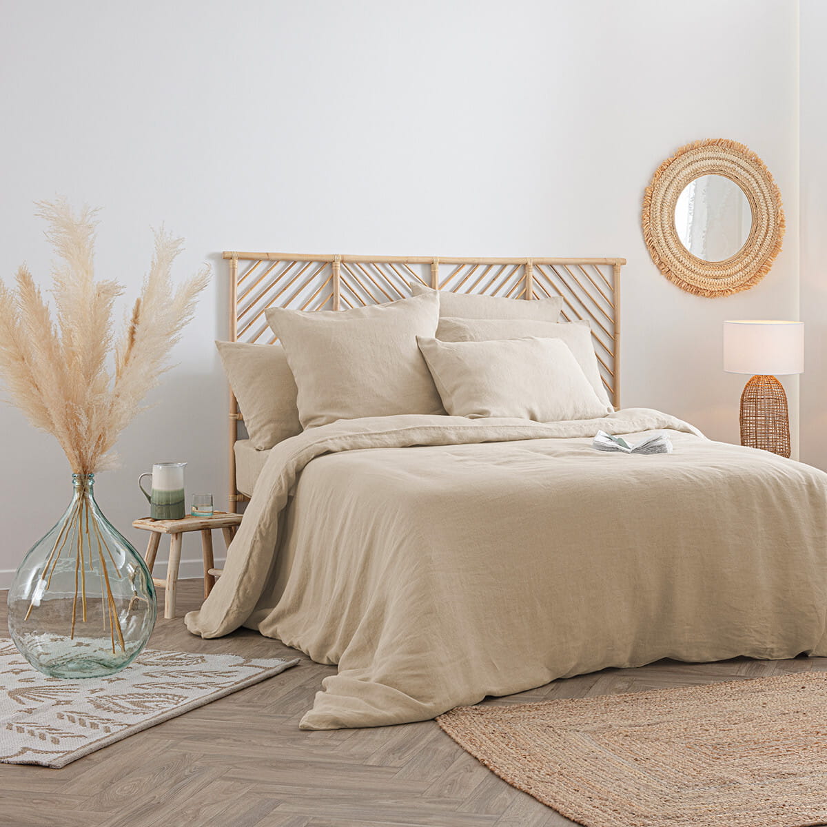 Pościel z lnu, natural home decor