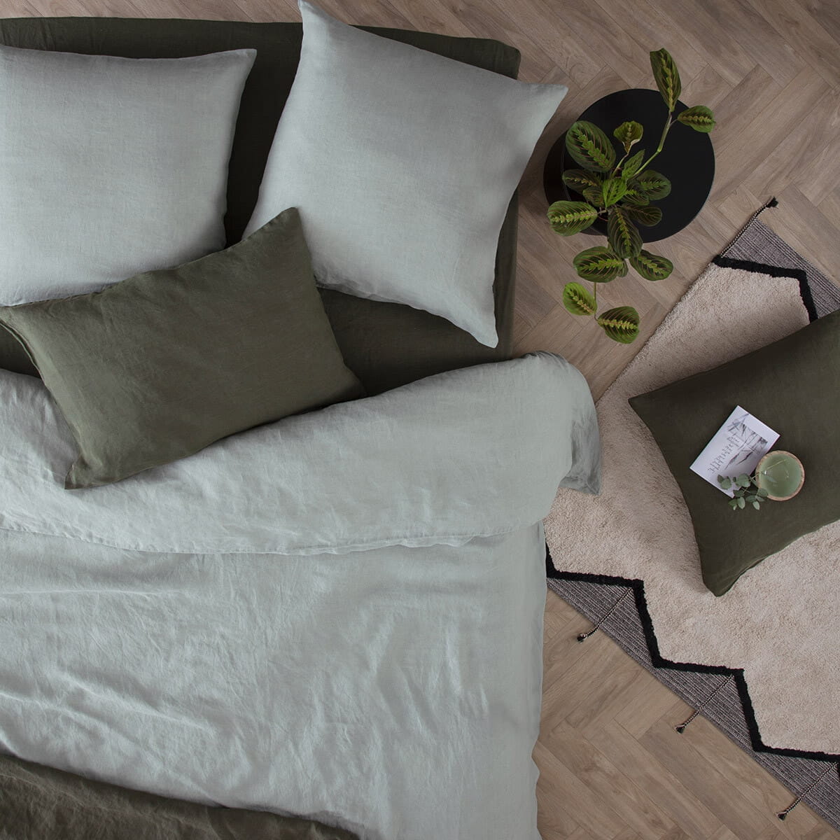 Pościel z lnu, natural home decor