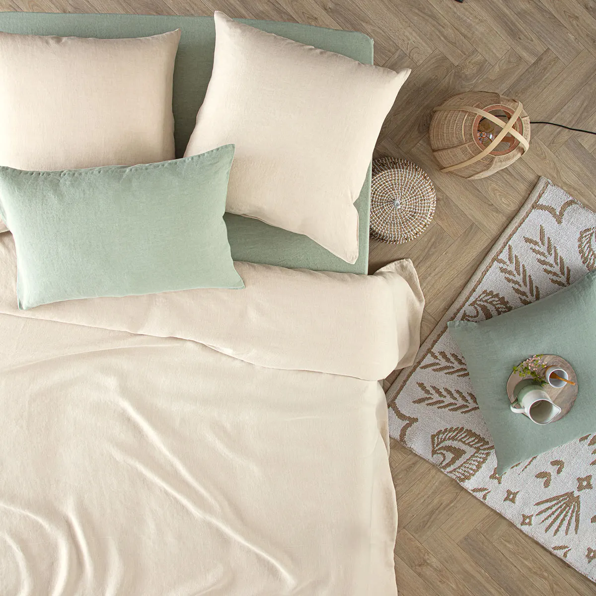 Atmosphera Linah pościel lniana, natural home decor
