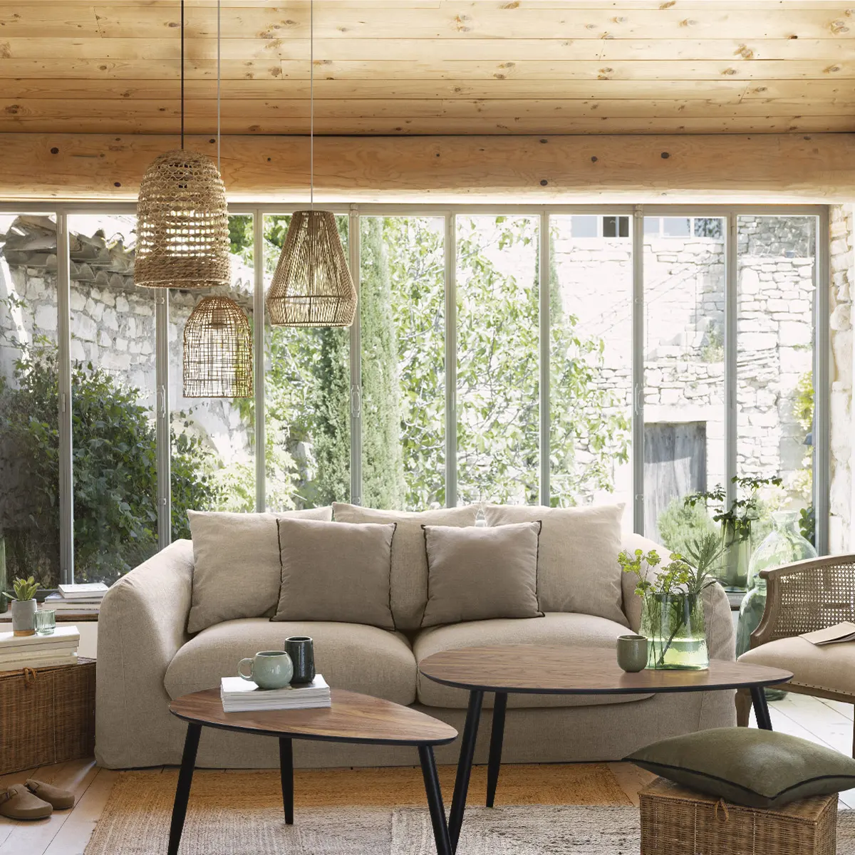 stoliki kawowe wsuwane, natural home decor