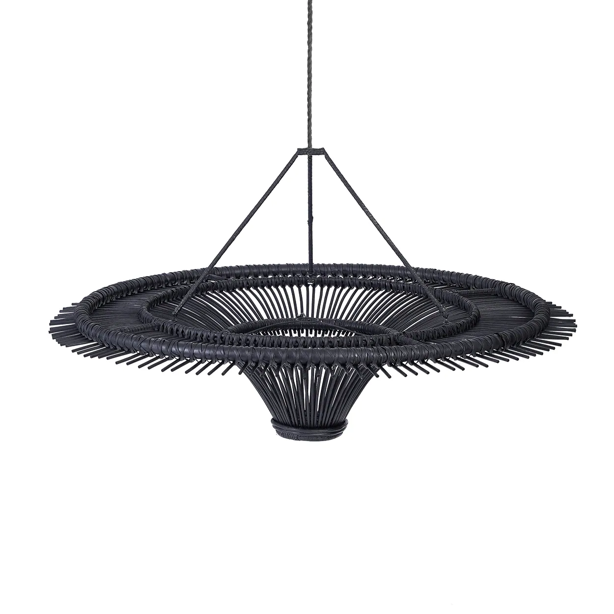 Rattanowy abażur do lampy sufitowej Natural Home Decor