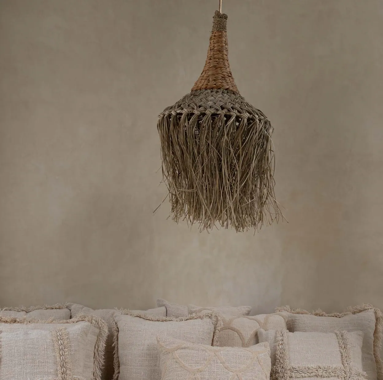 Abażur z trawy morskiej Bazar Bizar Natural Home Decor Bazar Bizar