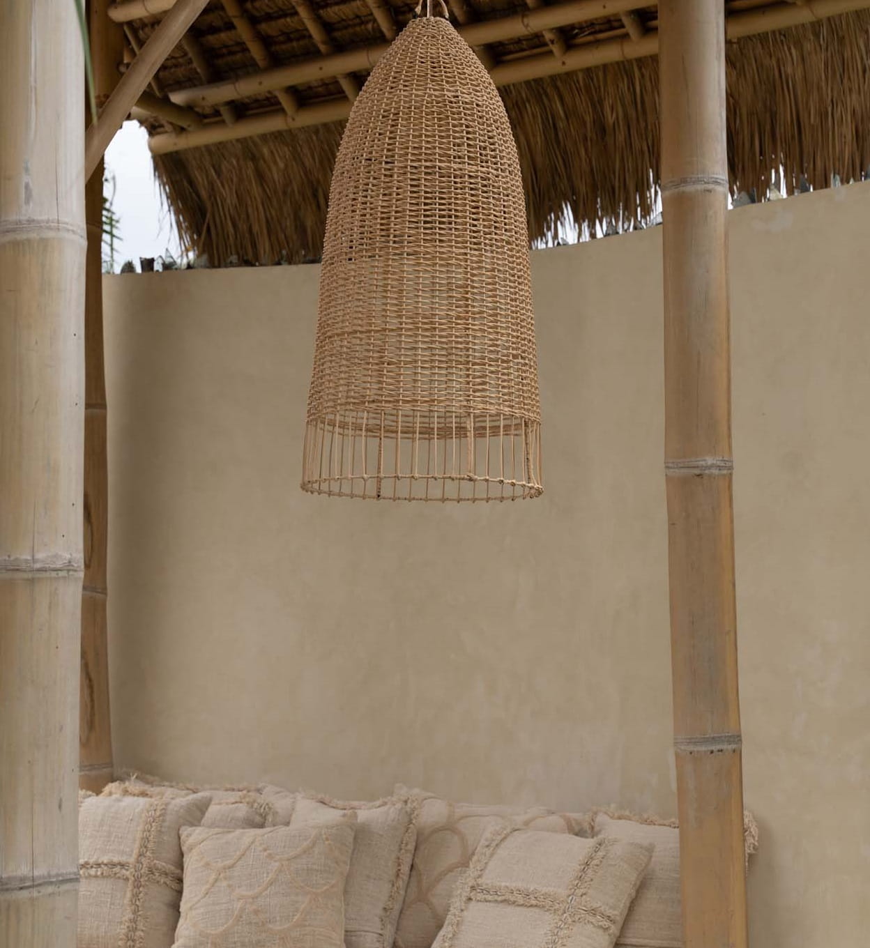 Klosz do lampy wiszącej rattan Natural Home Decor