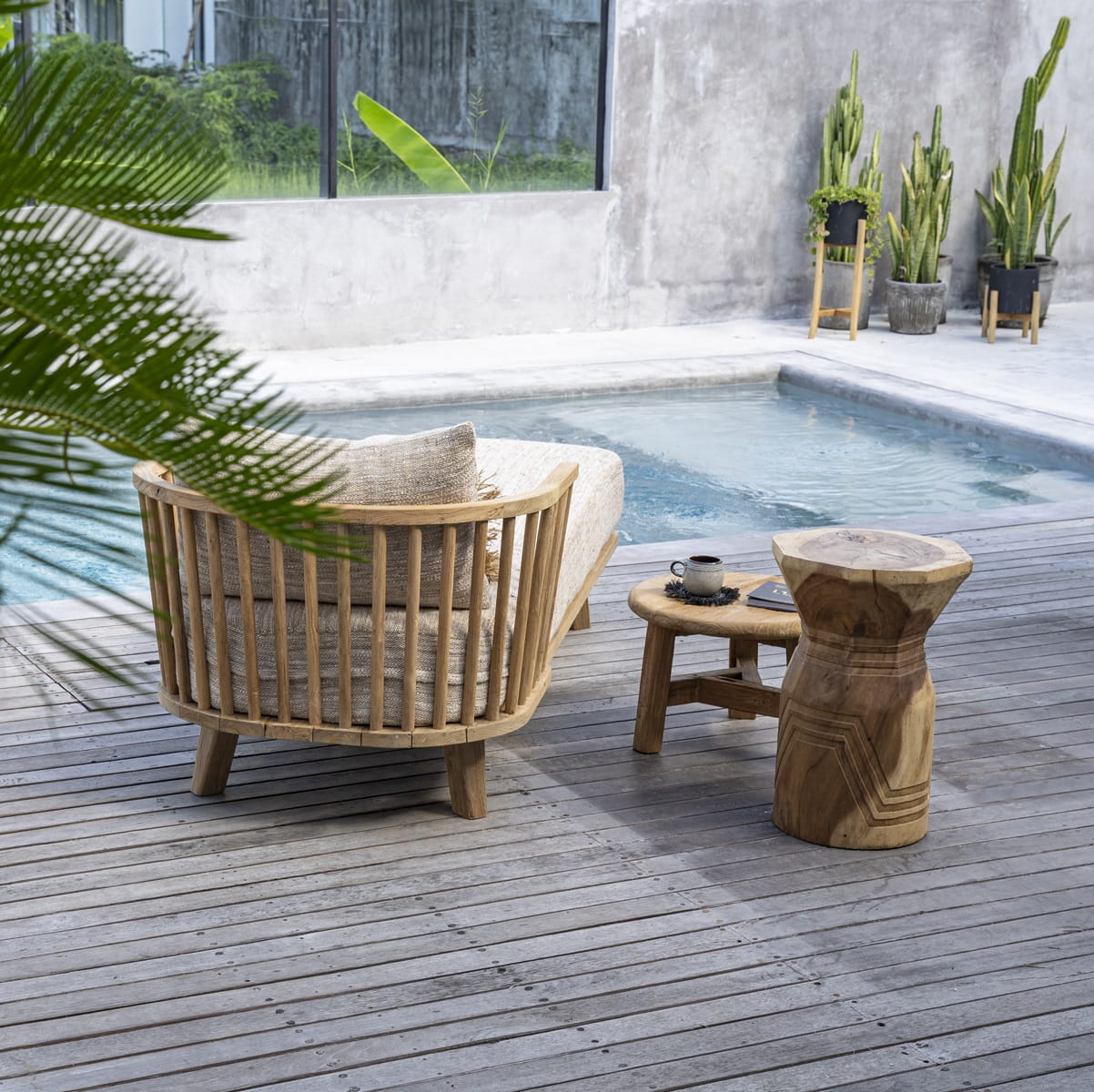 stolik kawowy drewniany Natural Home Decor
