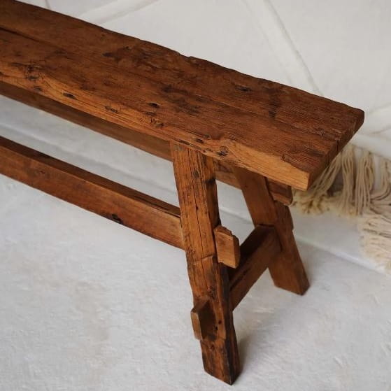 wąska ławka drewniana, Natural Home Decor