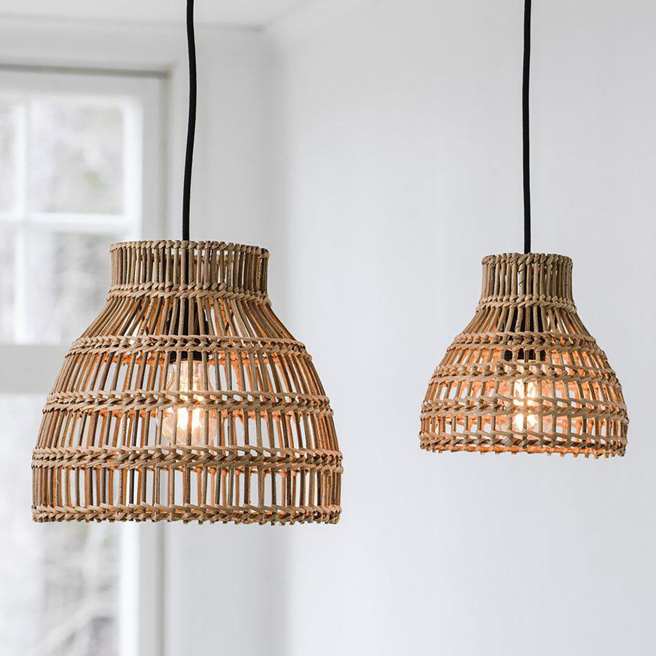Sarah Pr Home lampa wisząca rattanowa, sklep natural home decor