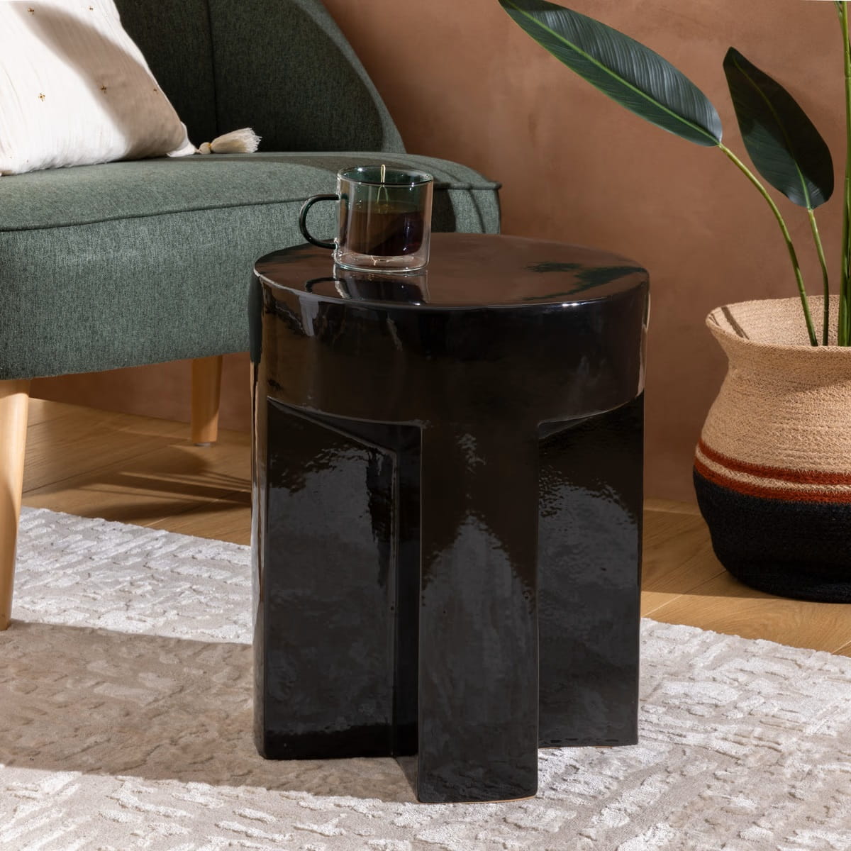 ceramiczny stolik pomocniczy, Atmosphera, natural home decor