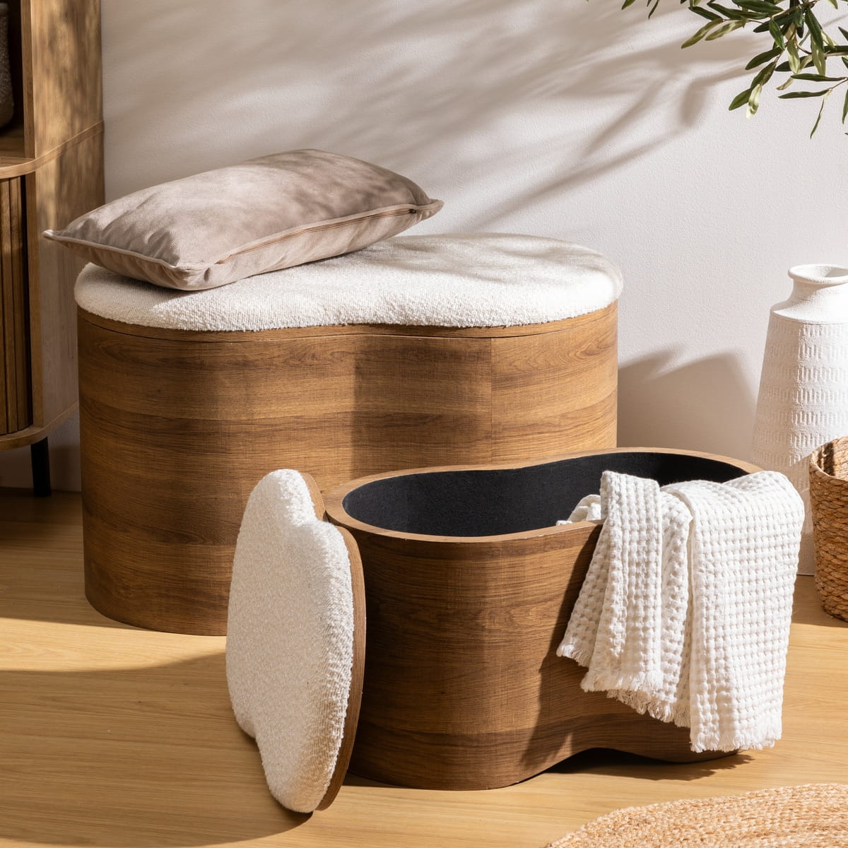 ławki ze schowkiem Loe Atmosphera, Natural Home Decor