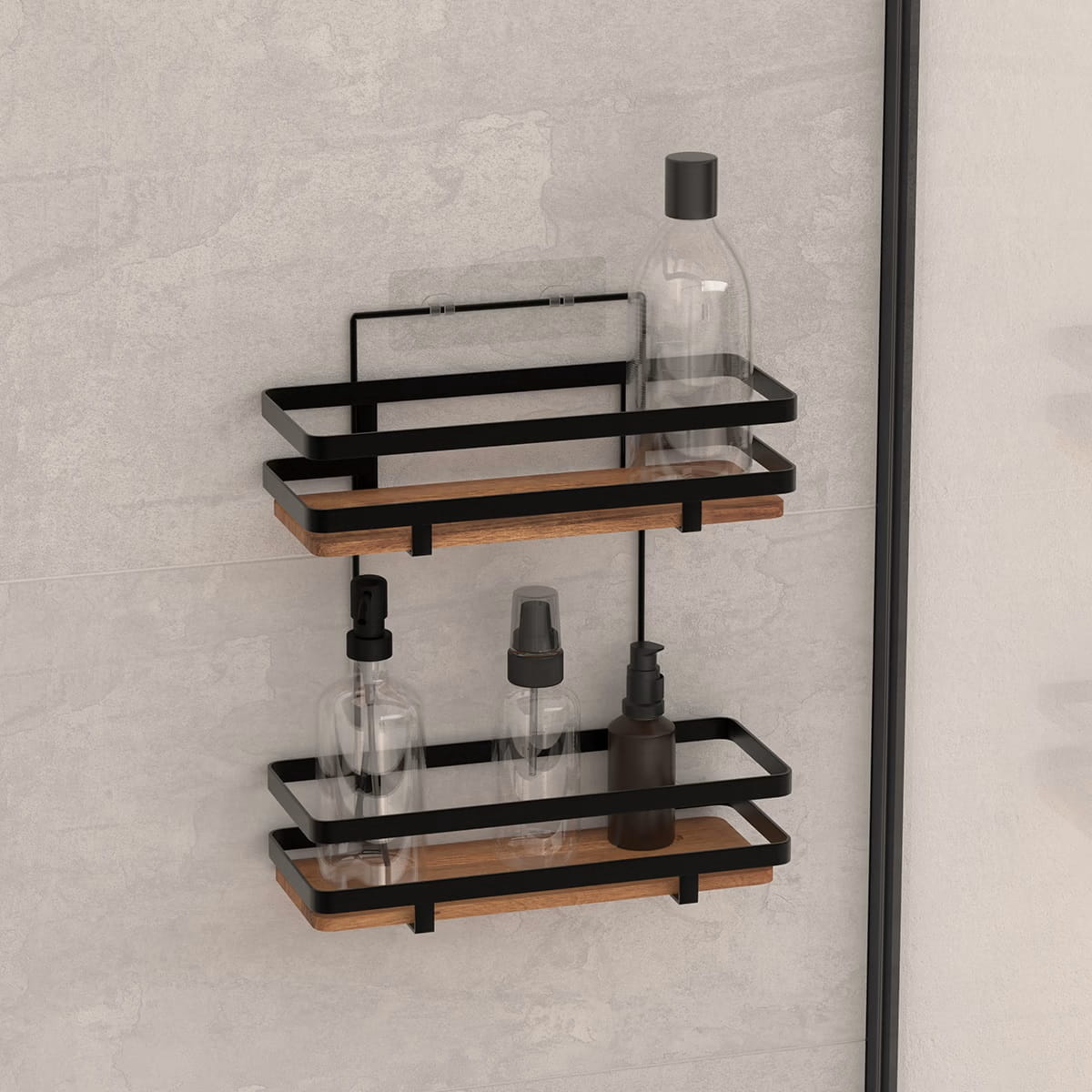 półka prysznicowa bez wiercenia 5five, Home Decor