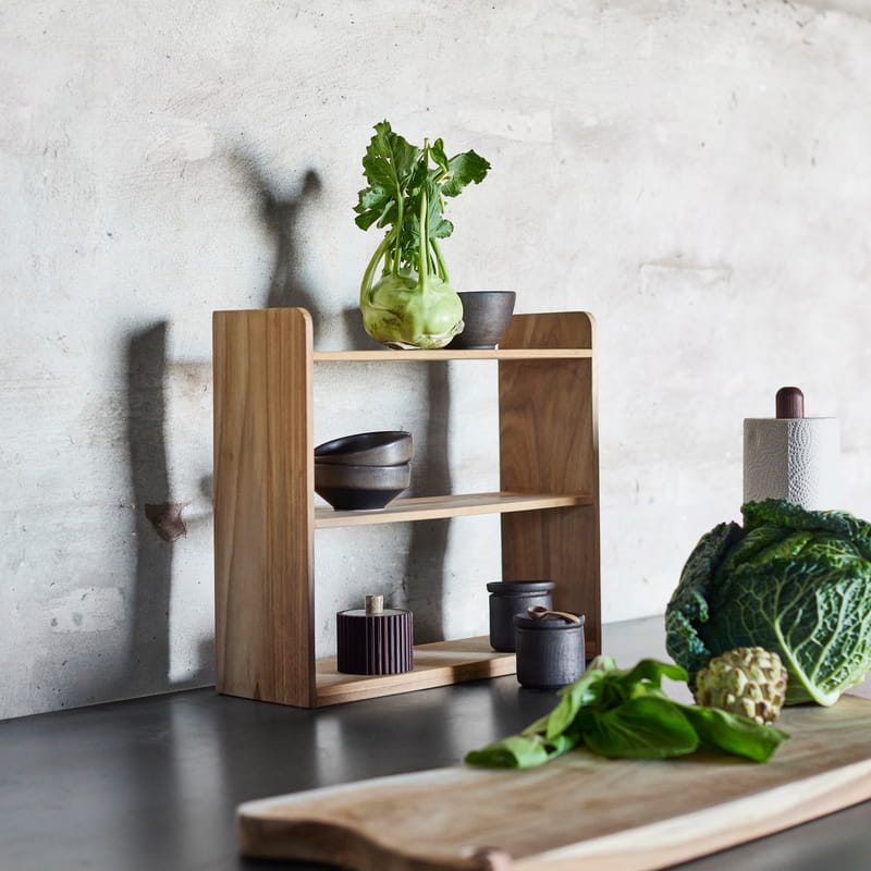 drewniana półka na blat kuchennyMuubs, sklep internetowy Natural Home Decor