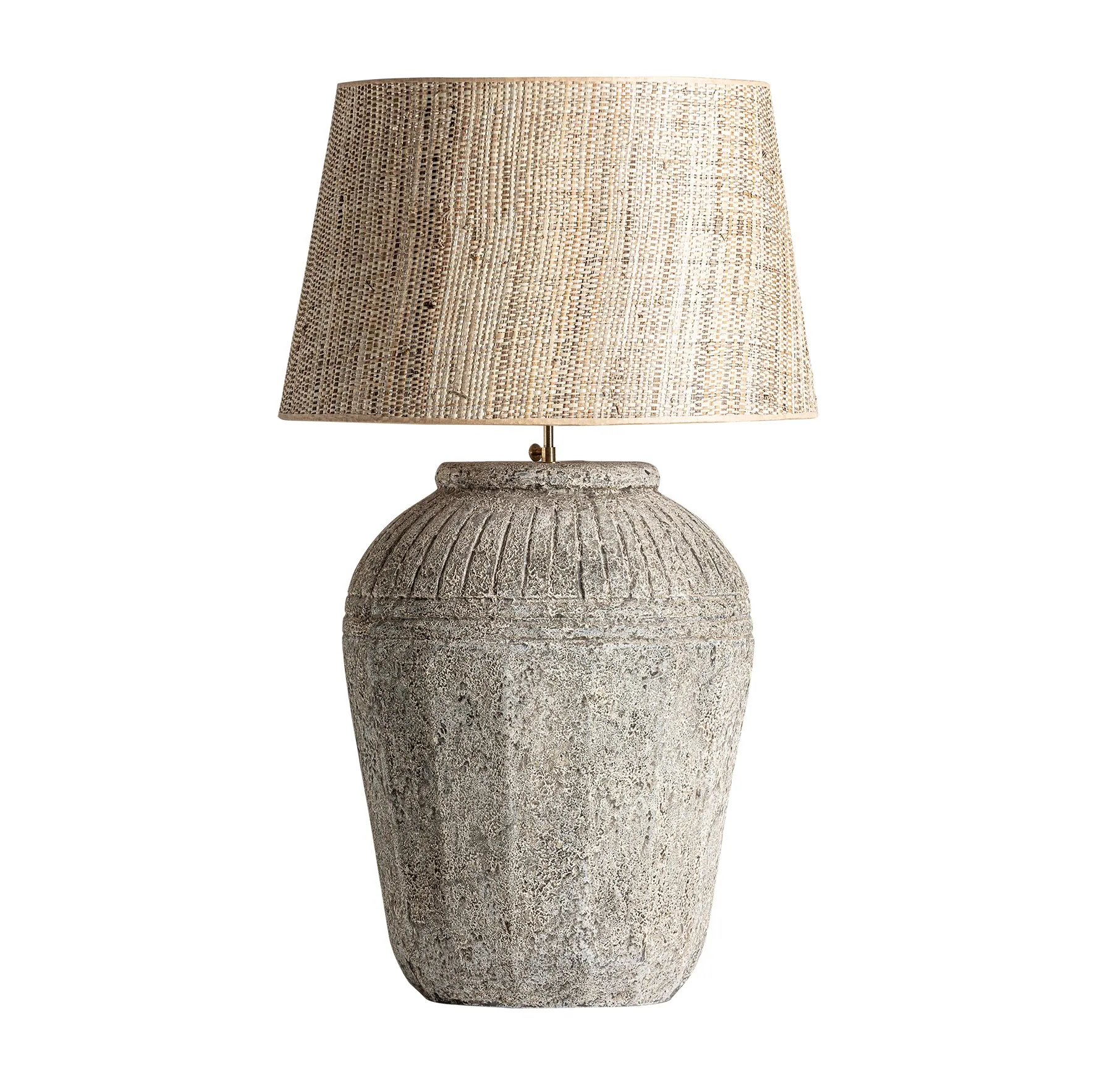 lampa stołowa ceramiczna z efektem postarzania Vical, naturalhomedecor