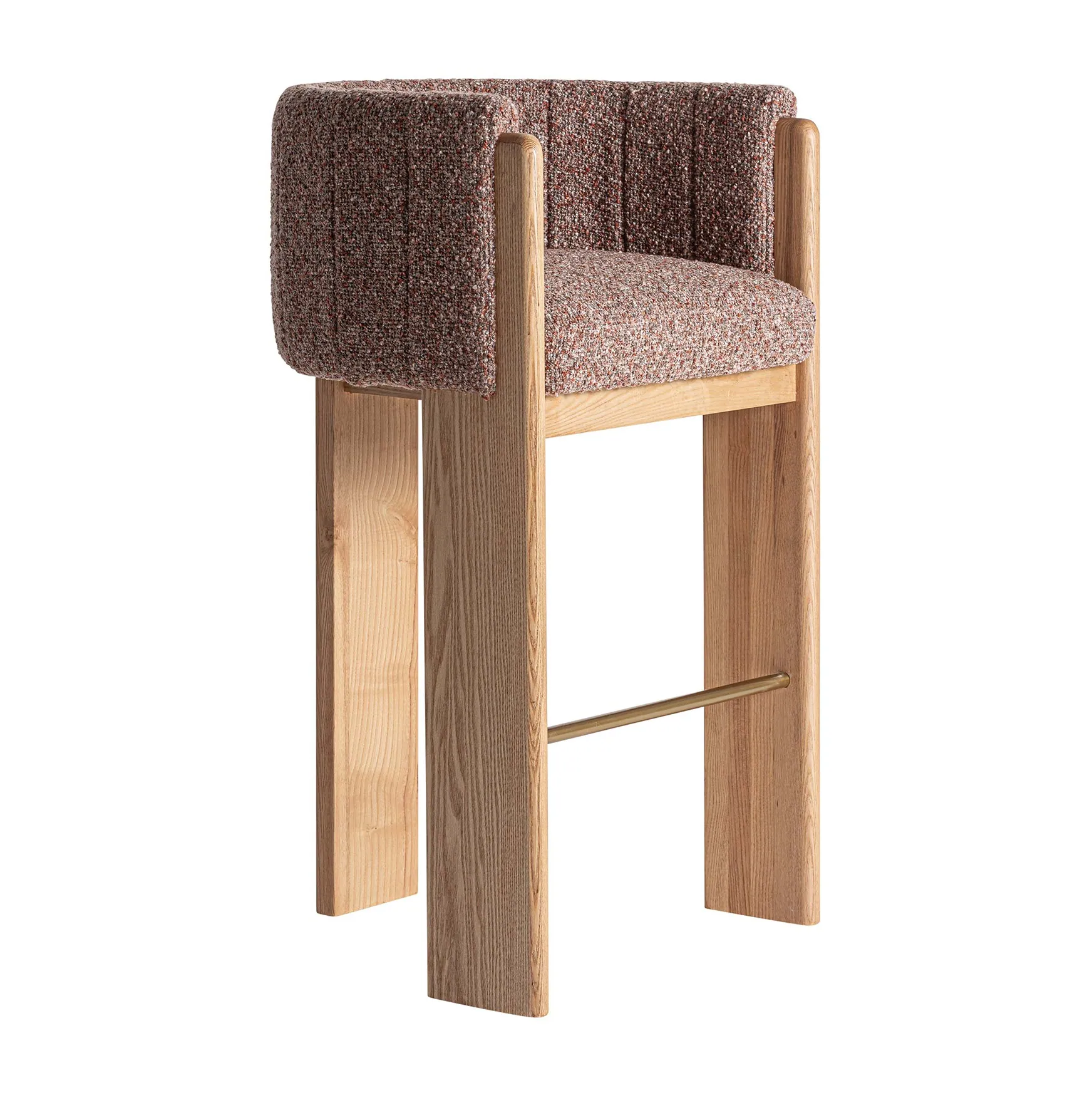 krzesło barowe tapicerowane designerskie Vical, naturalhomedecor