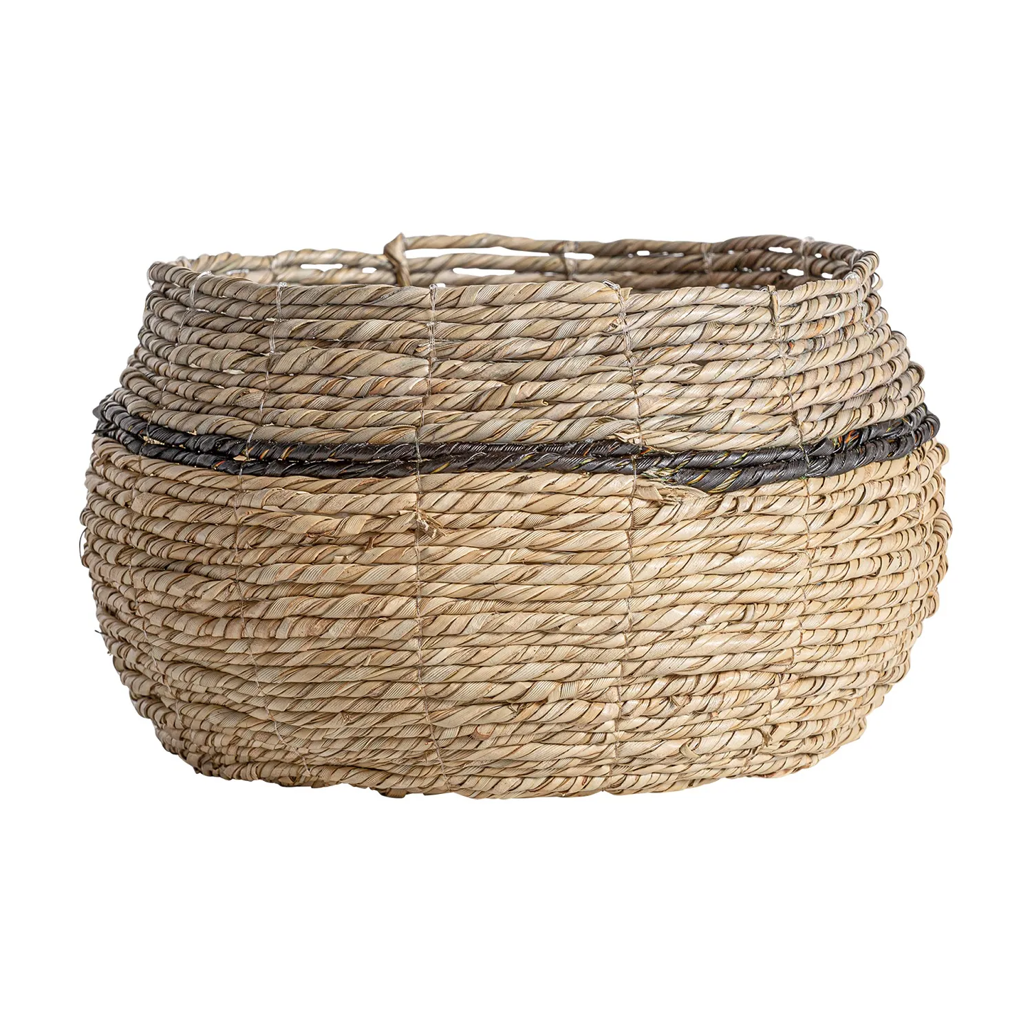 pleciony kosz z trawy Vical, naturalhomedecor
