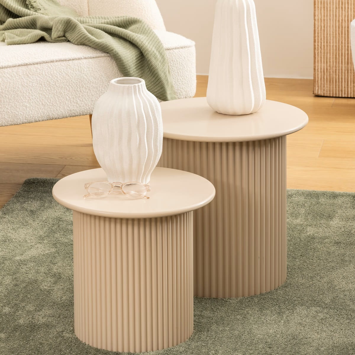 stolik kawowy na jednej nodze, natural home decor