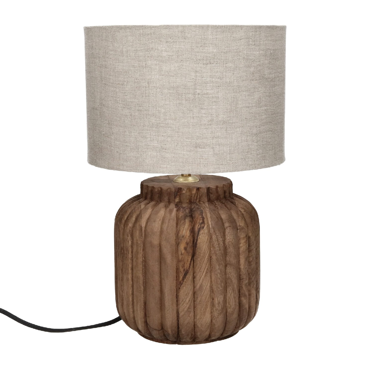 lampa stołowa drewniana, Pomax, Natural Home Decor
