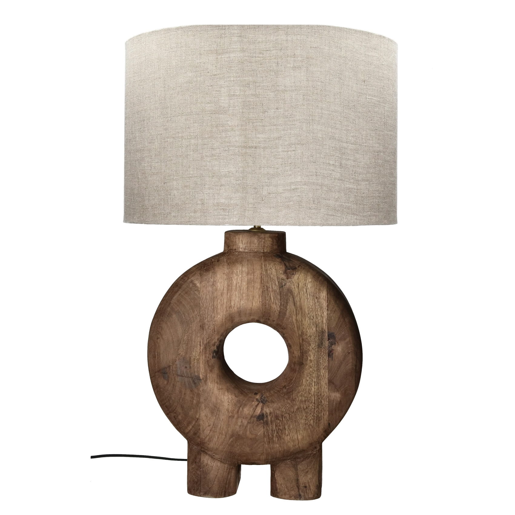 lampa stołowa drewniana, Pomax, Natural Home Decor