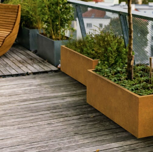 donica ze stali corten, Natural Home Decor