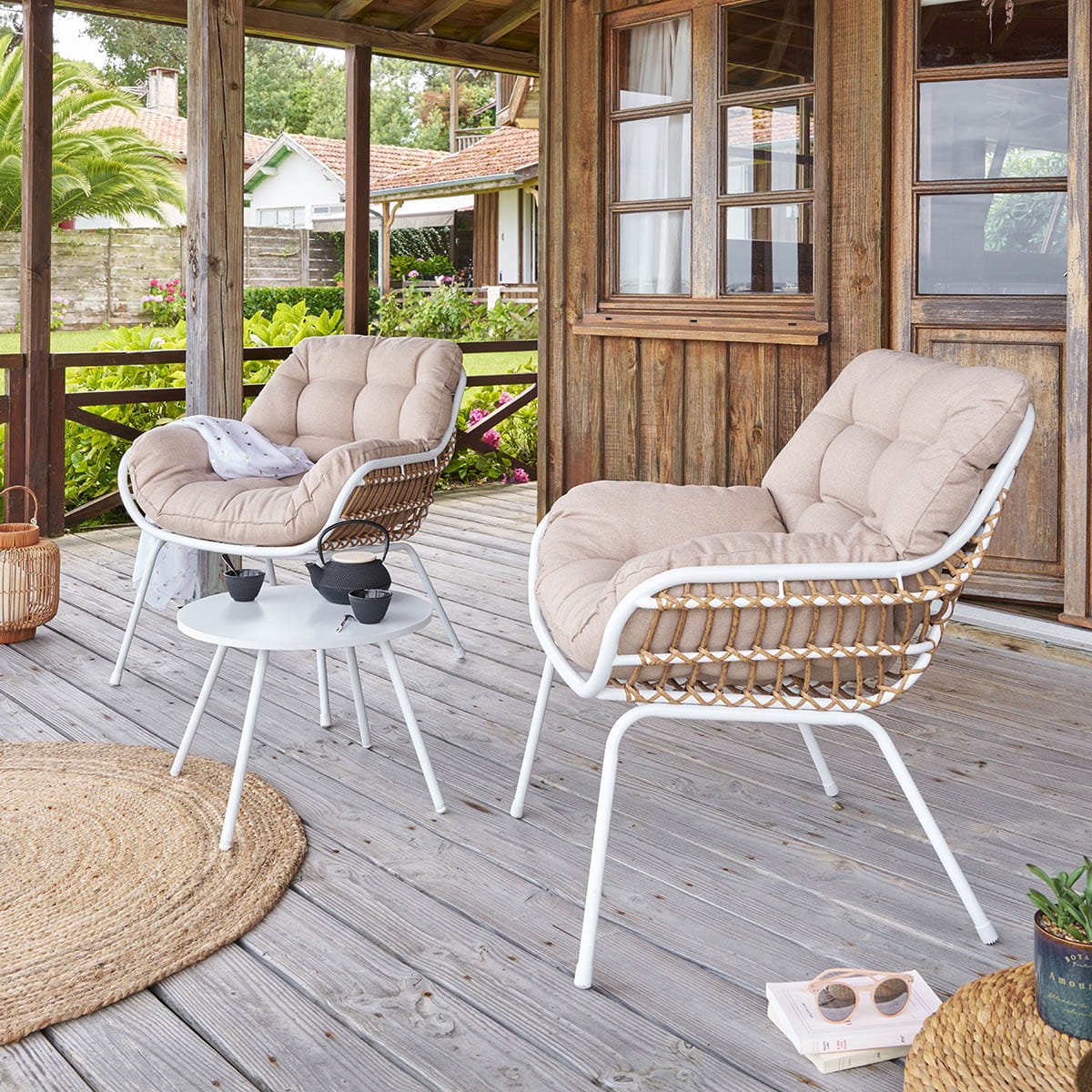 krzesła ze stolikiem na balkon, sklep natural home decor