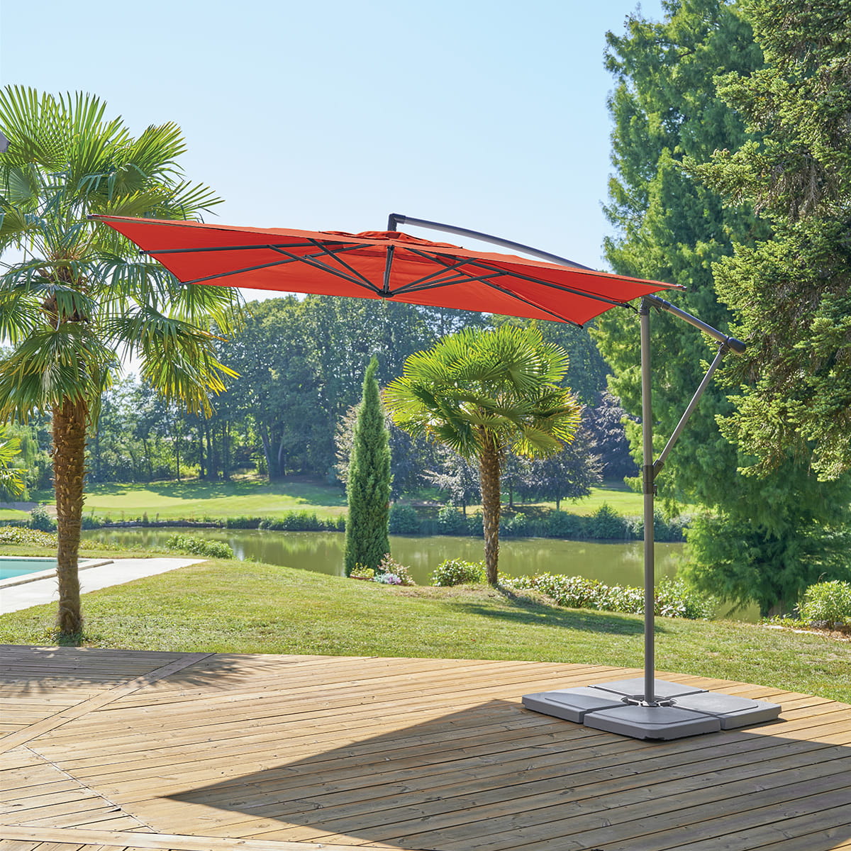 parasol ogrodowy boczny Hesperide, sklep natural home decor