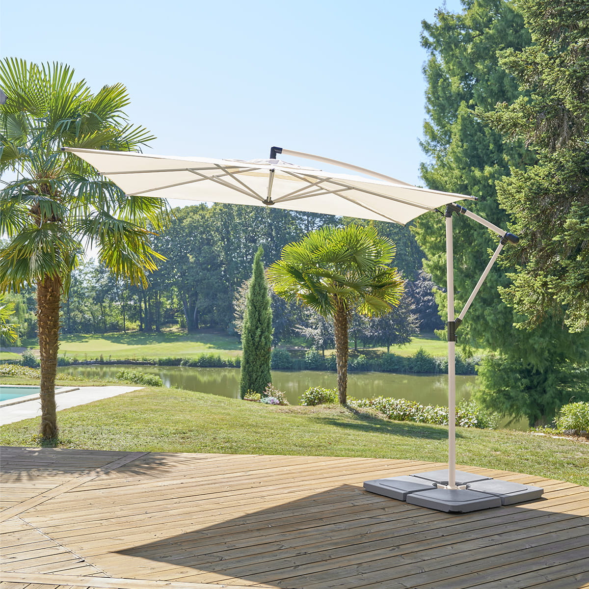 parasol ogrodowy boczny Hesperide, sklep natural home decor