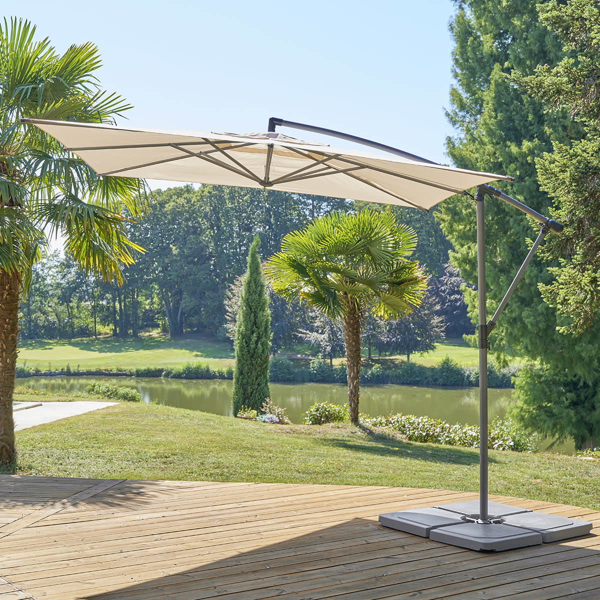 parasol ogrodowy boczny Hesperide, sklep natural home decor