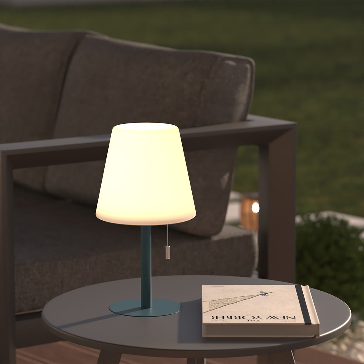 lampa stołowa zewnętrzna Atmosphera, natural home decor